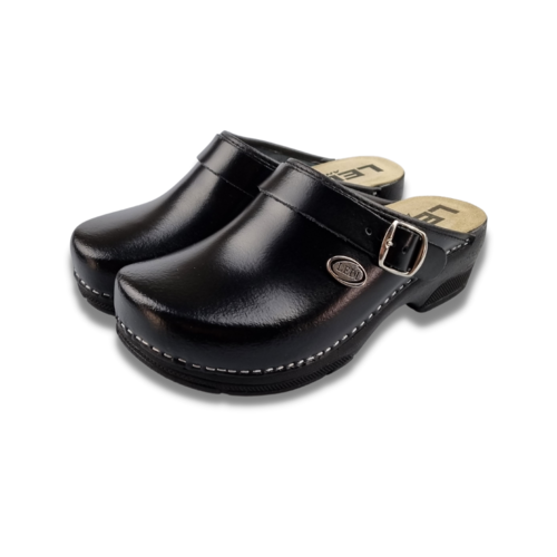 Ledi by Dina PU clogs - workshoes - Black - Unisex