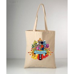 Canvas bag kissing couple Amsterdam