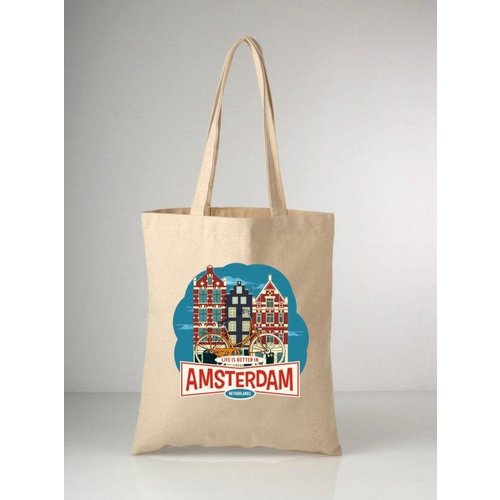 Canvas bag life is better in Amsterdam