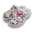 DINA Medical clogs with PU sole - butterflies
