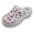 DINA Medical clogs with PU sole - Purple flowers