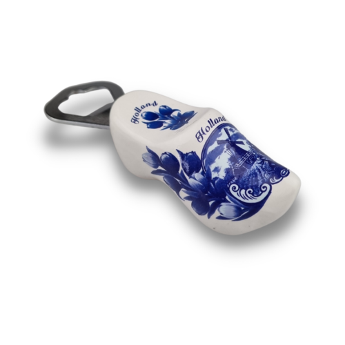 Bottle opener clog 8cm Delftblue