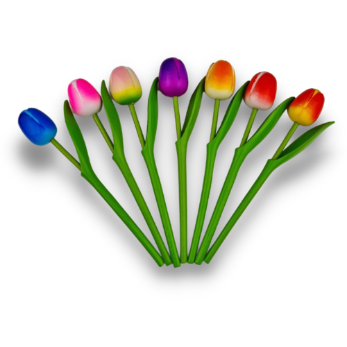 Tulip on stem 33cm - 8 colors in stock