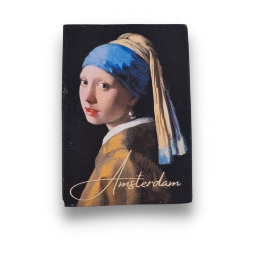 Canvas magneet - Vermeer - Meisje met de parel - Amsterdam - 50*70mm