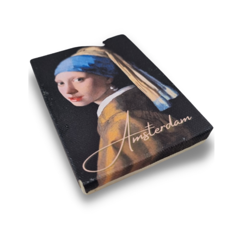 Canvas magnet - Vermeer - Girl with the pearl earring - Amsterdam - 50*70mm