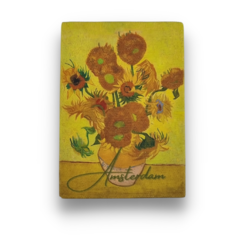 Canvas magneet - Van Gogh Sunflower - Amsterdam - 50*70mm