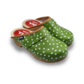 DINA DINA leather clogs Green dots