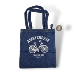 Amstel shoulderbag dark blue bike Amsterdam
