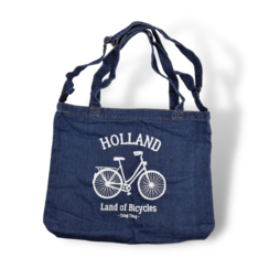 Amstel shopper bag Dark blue bike Holland