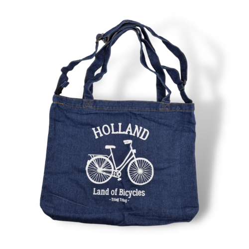 Amstel bags Amstel shopper bag Dark blue bike Holland