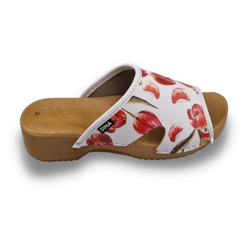 DINA Sandalen tulpenprint