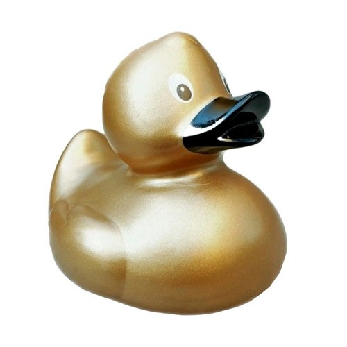 Dutch Ducky Badeend goud 8cm