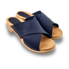 Sandalen mat black nubuck leer