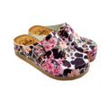 DINA PU clogs  -  Bloomy Leopard