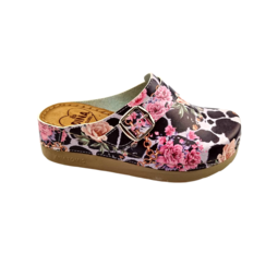 PU clogs  -  Bloomy Leopard
