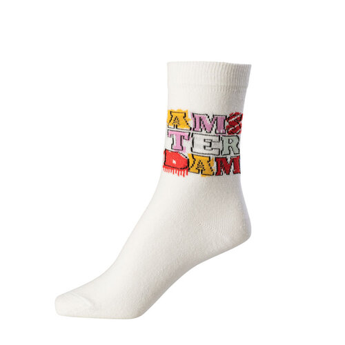 Socks AMS-TER-DAM White