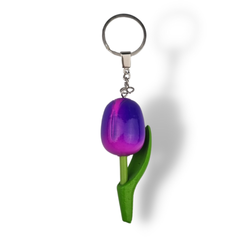 Tulip Keyhanger - Six colors in stock with text: Amsterdam