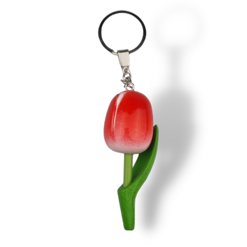 Tulip Keyhanger - Six colors in stock with text: Amsterdam