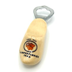 Woodenshoe beeropener + your logo/text/design