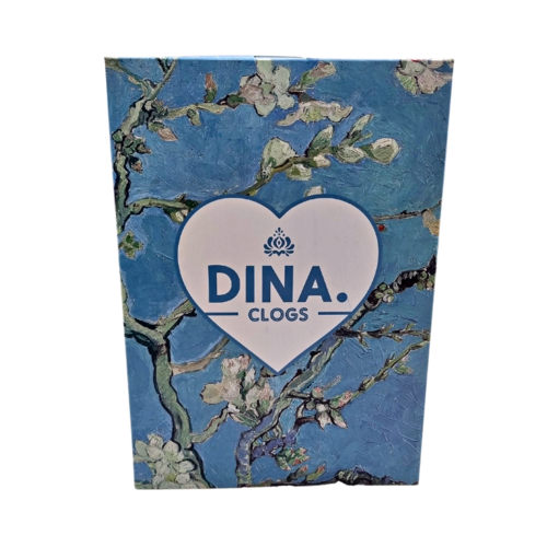 DINA PU clogs  - van Gogh Almond Blossom