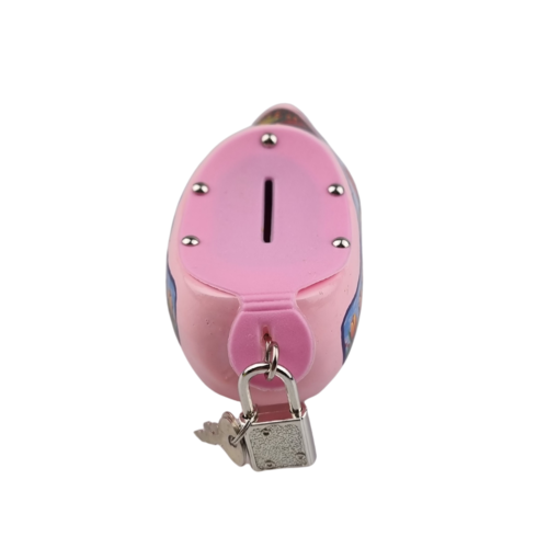 Money bank clog 15cm Pink