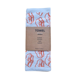 Kitchen Towel Orange woodenshoes