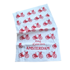 Kitchen towel Red Bike