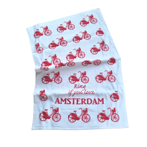 Toweltje Kitchen towel Red Bike