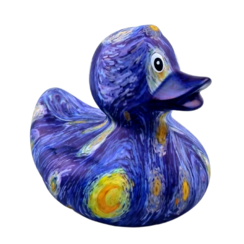 Dutch Ducky Starry Night - Van Gogh