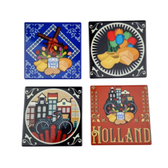 Onderzetters 4-pack Holland thema