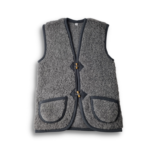 DINA Vintage Vest 100% wool Antracite size S - XXXL