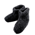 DINA slippers wool 100% natural antracite