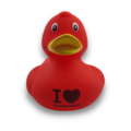 Dutch Ducky Badeend - I Love Amsterdam - Rood 8cm