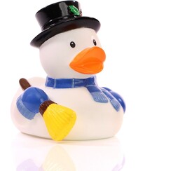 Badeend Snowman 8cm