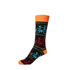 Socks Bike Amsterdam orange