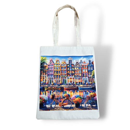 Canvas bag Colorful city