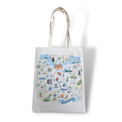 Canvas bag Map of Amsterdam 2.0