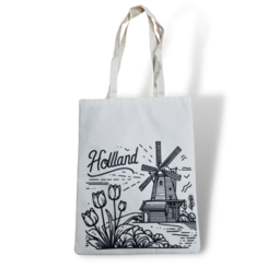 Canvas bag Holland drawing