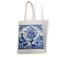 Canvas bag Delftblue tile