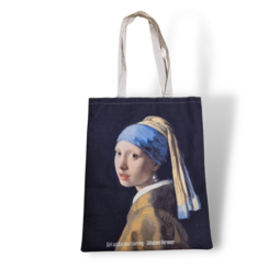 Canvas bag Girl with the pearl earring - full print -