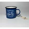 Enamel Mug Blue bike the Netherlands