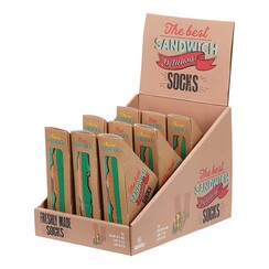 Sandwich socks in display (9pcs in display)