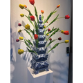 Pyramid tulip vase 8 parts 80cm high