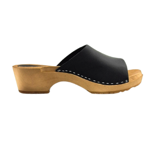 DINA Sandals matt black nubuck leather -model 2024