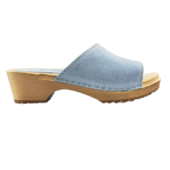 Sandals suede mint blue