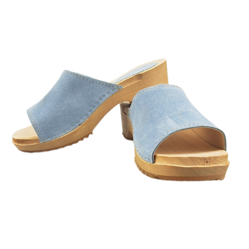 DINA Sandals suede mint blue