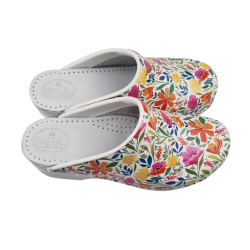 DINA Medical clogs with PU sole - flowerparty