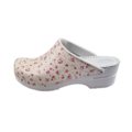 DINA Medical clogs with PU sole - pink flowers