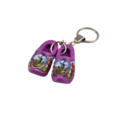 Woodenshoe keyhanger 2 shoes purple