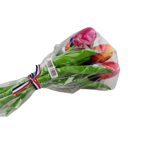 Boeketje tulpen - 18cm tulpen op steel - kies uit drie kleurencombi's